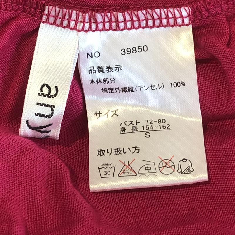 エニワイズ anywise カットソー 長袖 S 無地 桃 / ピンク / レディース USED 古着 中古 10002951