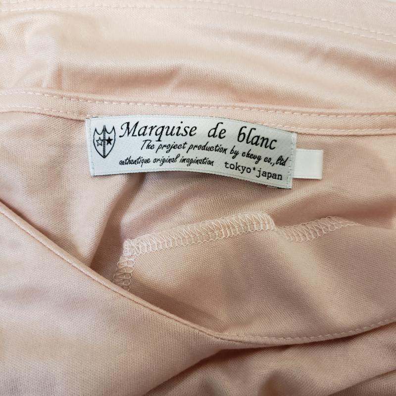 マルキスデブラン Marquise de blanc カットソー 長袖 38 無地 桃 / ピンク / レディース USED 古着 中古 10002967