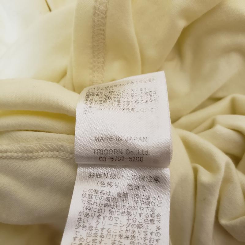ヨーロ YOLO カットソー 半袖 40 無地 黄 / イエロー / レディース USED 古着 中古 10003025