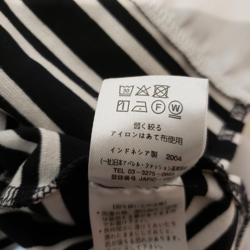 マルレーヌ ジョベル MARLENE JOBERT カットソー 半袖 M ボーダー柄 白 / ホワイト / X 黒 / ブラック / レディース USED 古着 中古 10003030