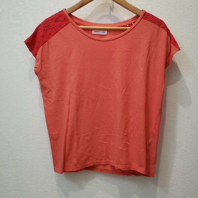 グリーンデイル ガーネット GREENDALE GARNET カットソー 半袖 M 無地 橙 / オレンジ / レディース USED 古着 中古 10003045