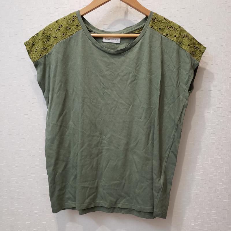 グリーンデイル ガーネット GREENDALE GARNET カットソー 半袖 M 無地 緑 / グリーン / レディース USED 古着 中古 10003052