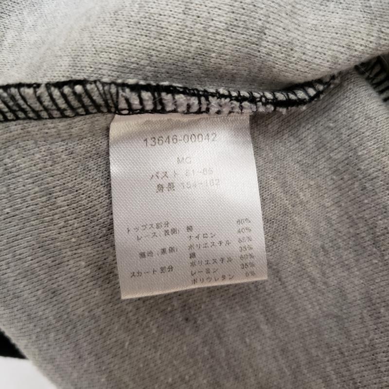 カーラ Cara ワンピース ひざ丈スカート M 総柄 白 / ホワイト / X 黒 / ブラック / レディース USED 古着 中古 10003064