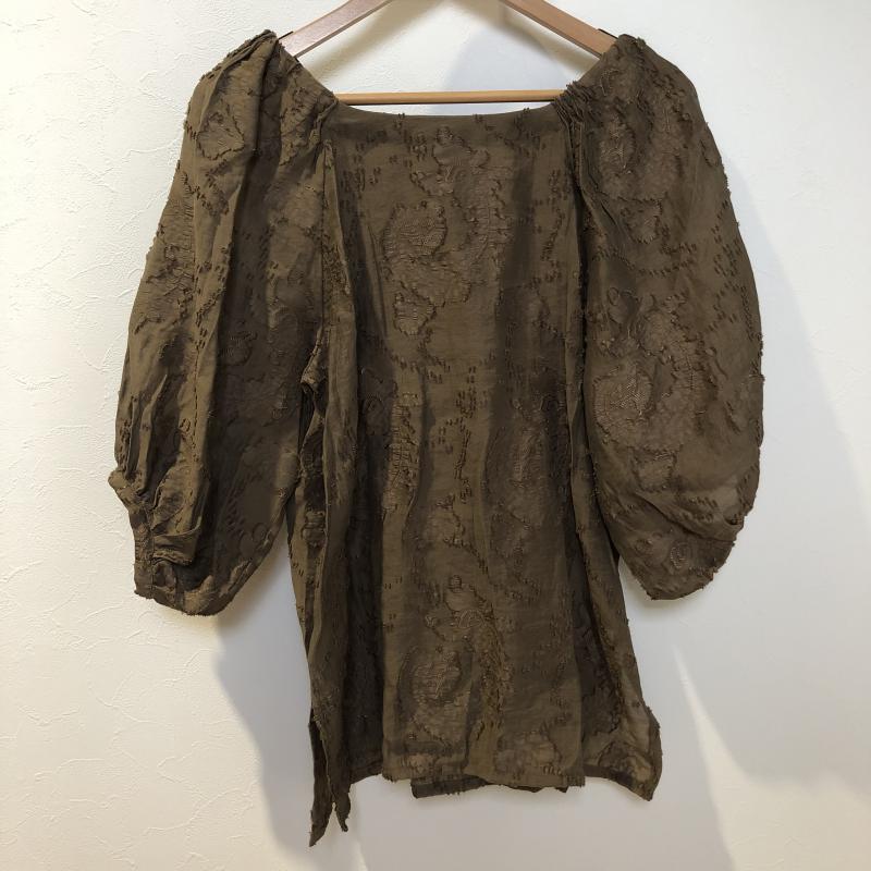 エミリアン EMILYAN シャツ、ブラウス 七分袖 9 無地 緑 / グリーン / レディース USED 古着 中古 10003080