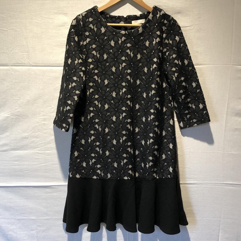 カーラ Cara ワンピース ミニスカート 花柄 黒 / ブラック / X 灰 / グレー / レディース USED 古着 中古 10003133
