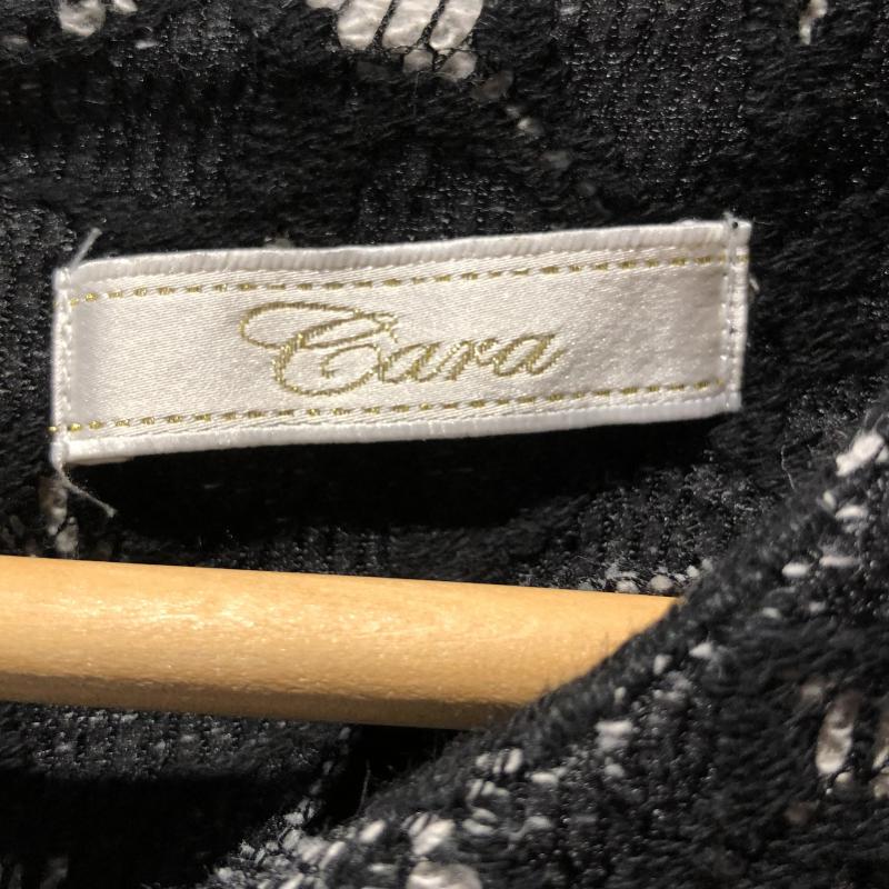 カーラ Cara ワンピース ミニスカート 花柄 黒 / ブラック / X 灰 / グレー / レディース USED 古着 中古 10003133