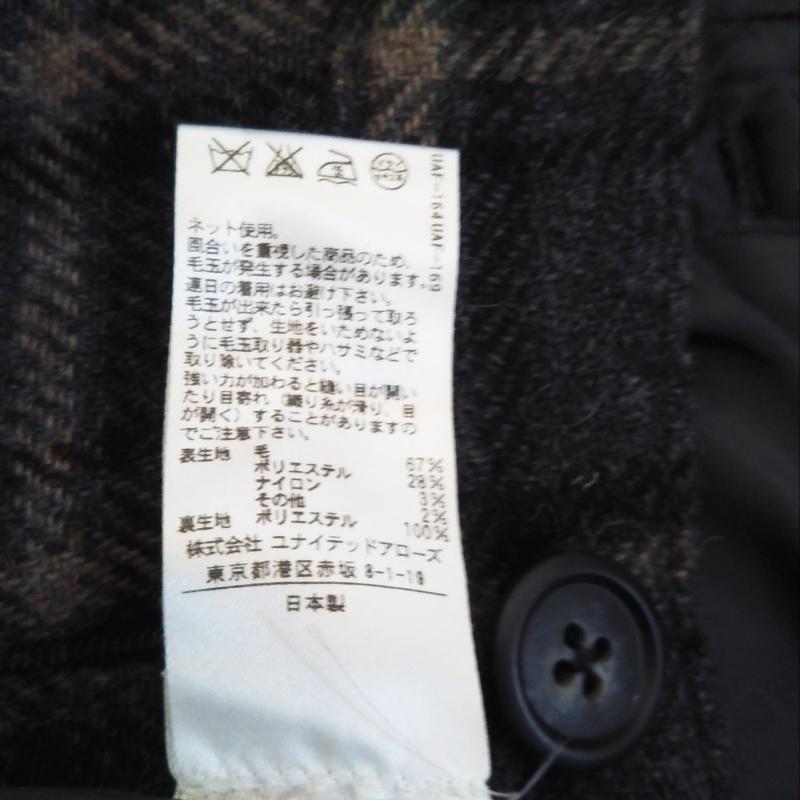 アデイインザライフ A Day in the Life パンツ スラックス 40インチ チェック 黒 / ブラック / X 茶 / ブラウン / レディース USED 古着 中古 10003149