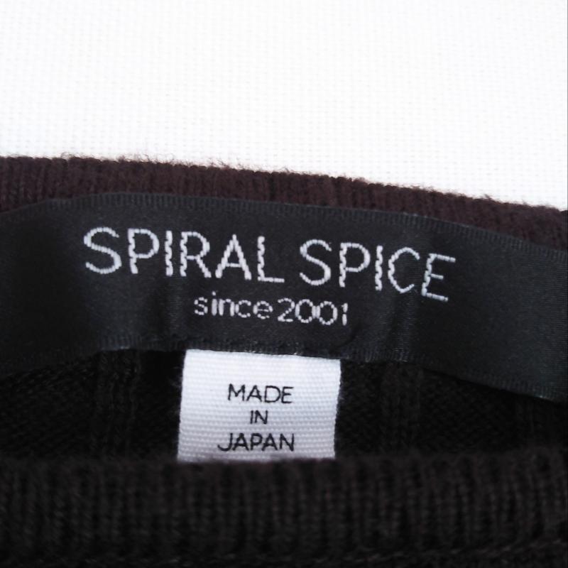 スパイラルスパイス SPIRALSPICE カットソー 長袖 38 無地 茶 / ブラウン / レディース USED 古着 中古 10003169