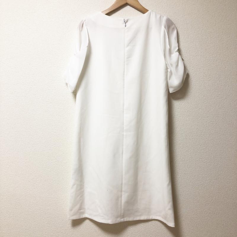 エンネア Ennea ワンピース ひざ丈スカート 36 無地 白 / ホワイト / レディース USED 古着 中古 10003248
