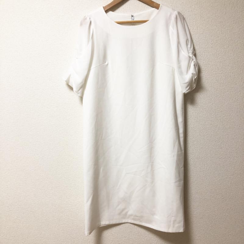 エンネア Ennea ワンピース ひざ丈スカート 38 無地 白 / ホワイト / レディース USED 古着 中古 10003251