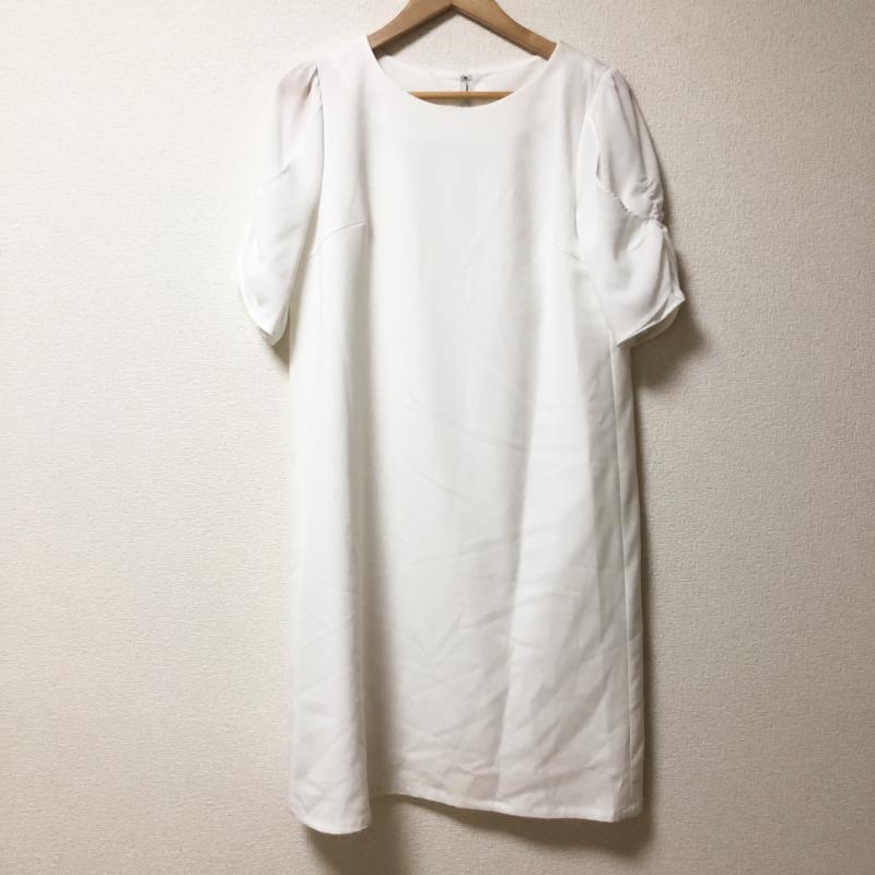 エンネア Ennea ワンピース ひざ丈スカート 38 無地 白 / ホワイト / レディース USED 古着 中古 10003253