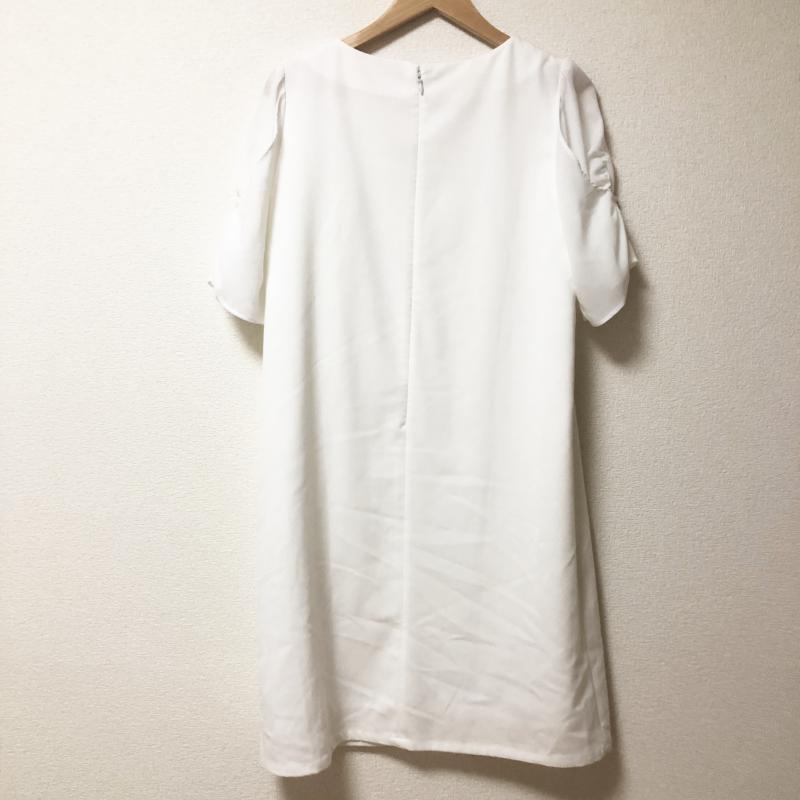 エンネア Ennea ワンピース ひざ丈スカート 38 無地 白 / ホワイト / レディース USED 古着 中古 10003253