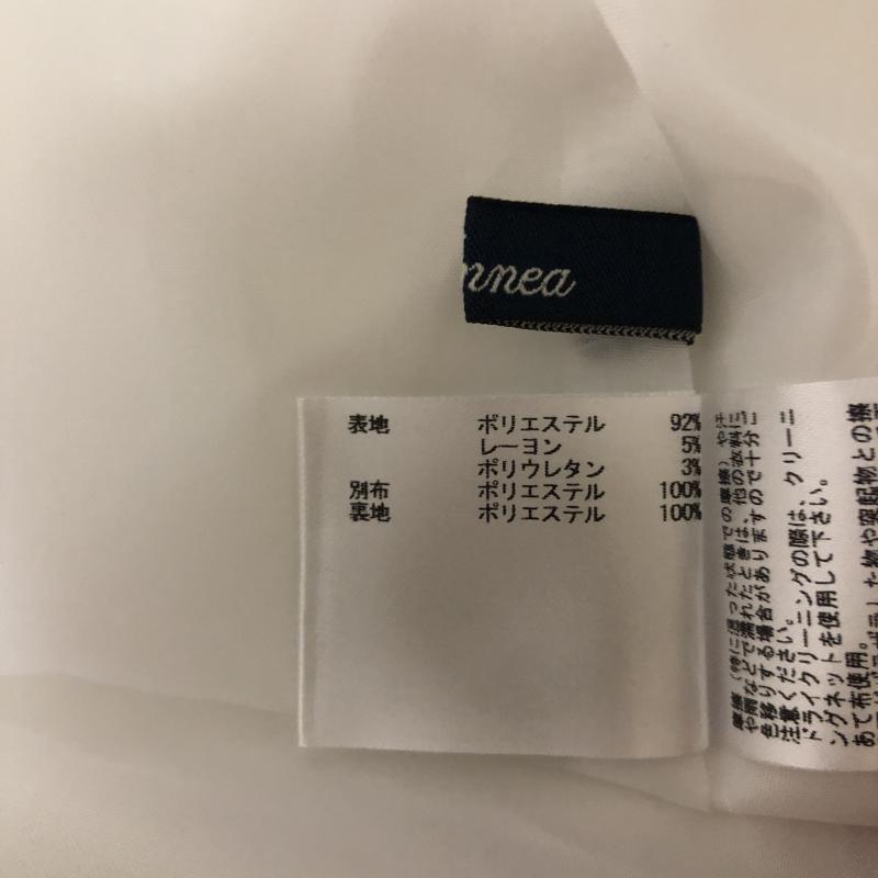 エンネア Ennea ワンピース ひざ丈スカート 38 無地 白 / ホワイト / レディース USED 古着 中古 10003253