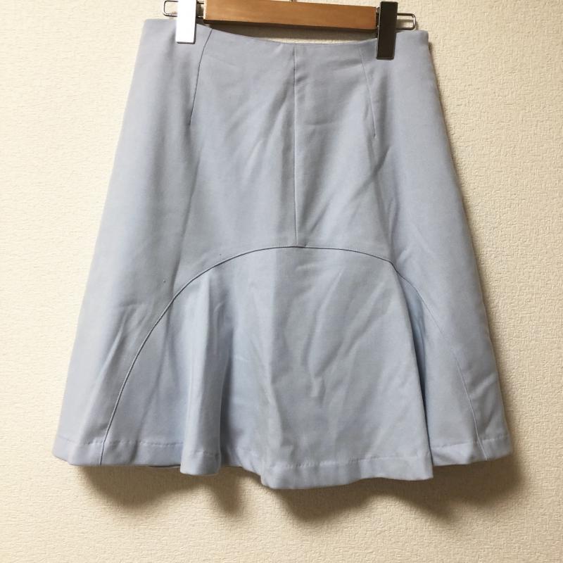 エンネア Ennea スカート ひざ丈スカート 38インチ 無地 青 / ブルー / レディース USED 古着 中古 10003260