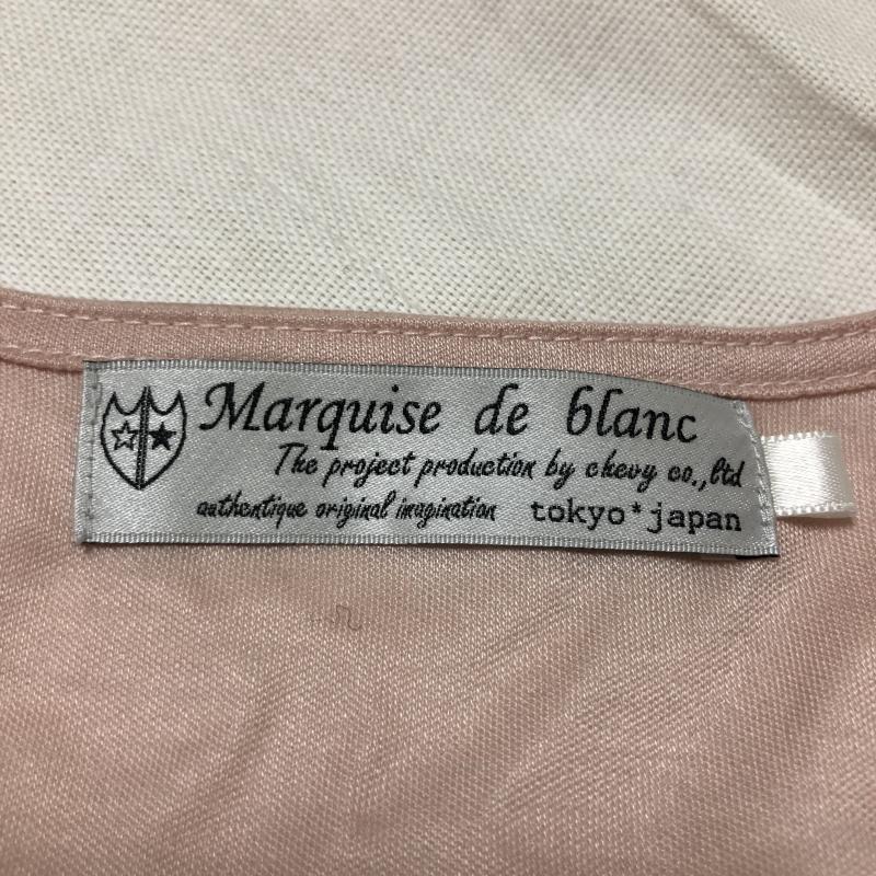 マルキスデブラン Marquise de blanc カットソー 長袖 38 無地 桃 / ピンク / レディース USED 古着 中古 10003265
