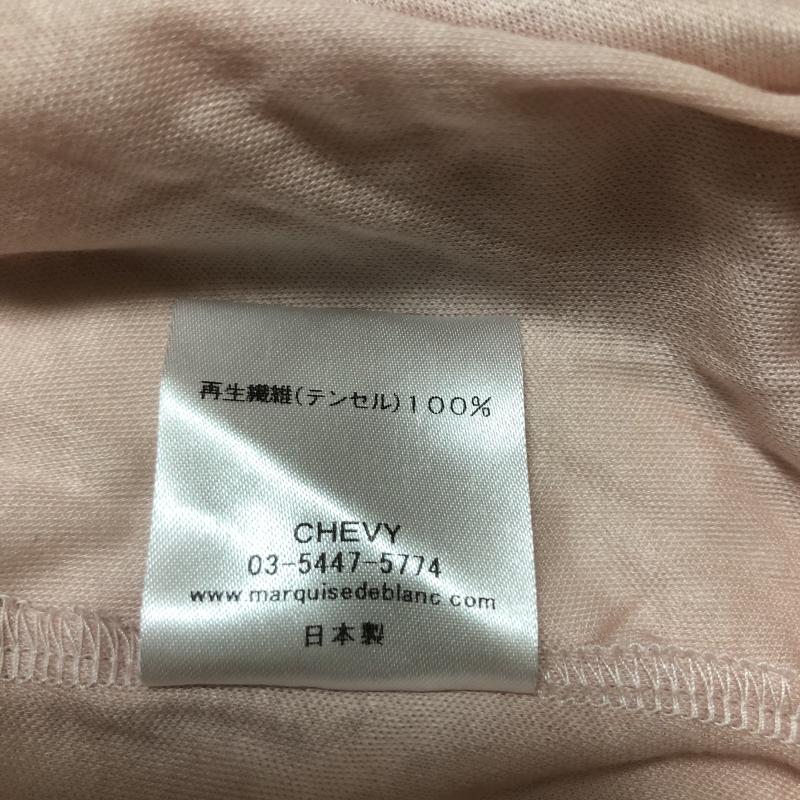 マルキスデブラン Marquise de blanc カットソー 長袖 38 無地 桃 / ピンク / レディース USED 古着 中古 10003265