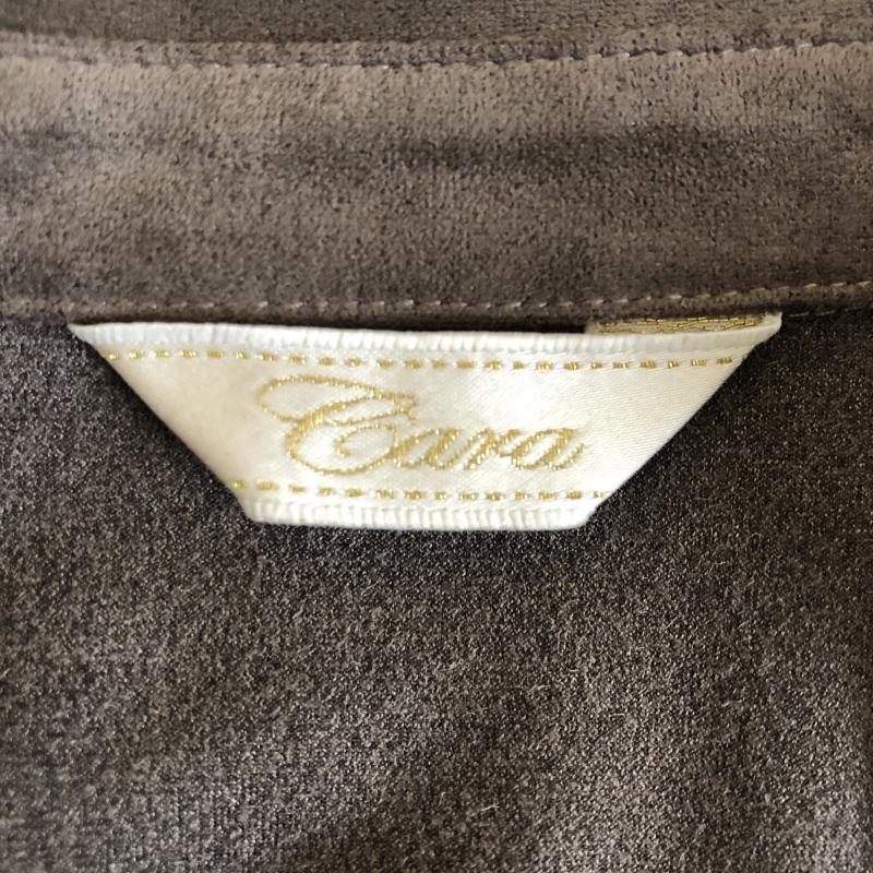 カーラ Cara シャツ、ブラウス 長袖 無地 茶 / ブラウン / レディース USED 古着 中古 10003283