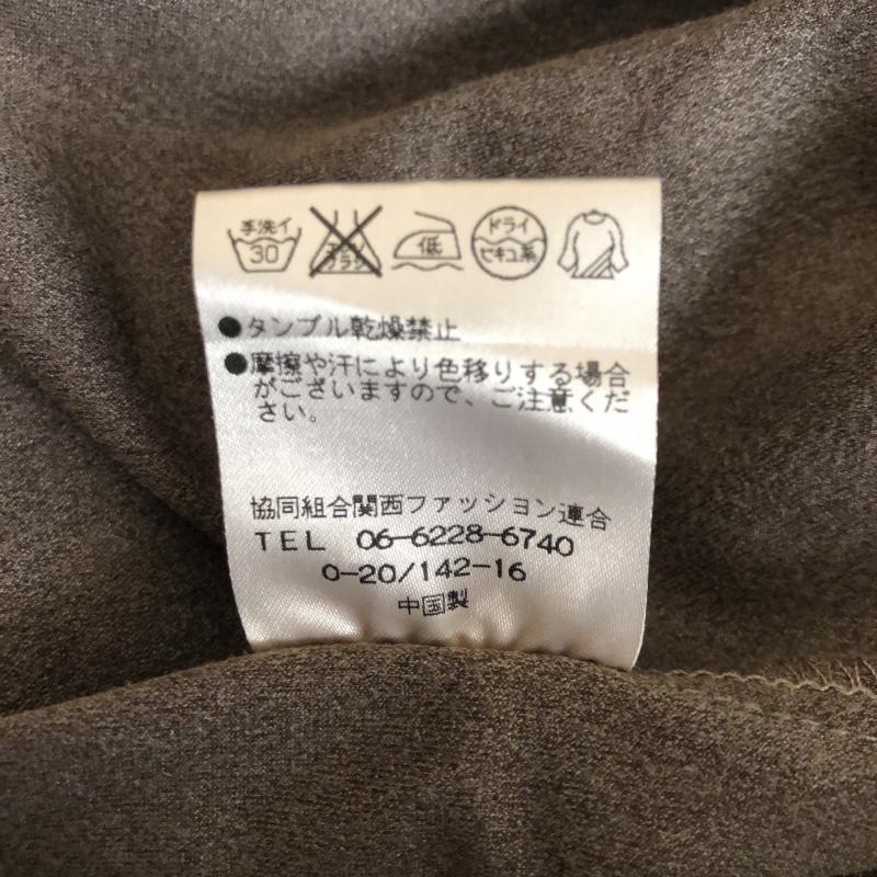 カーラ Cara シャツ、ブラウス 長袖 無地 茶 / ブラウン / レディース USED 古着 中古 10003283