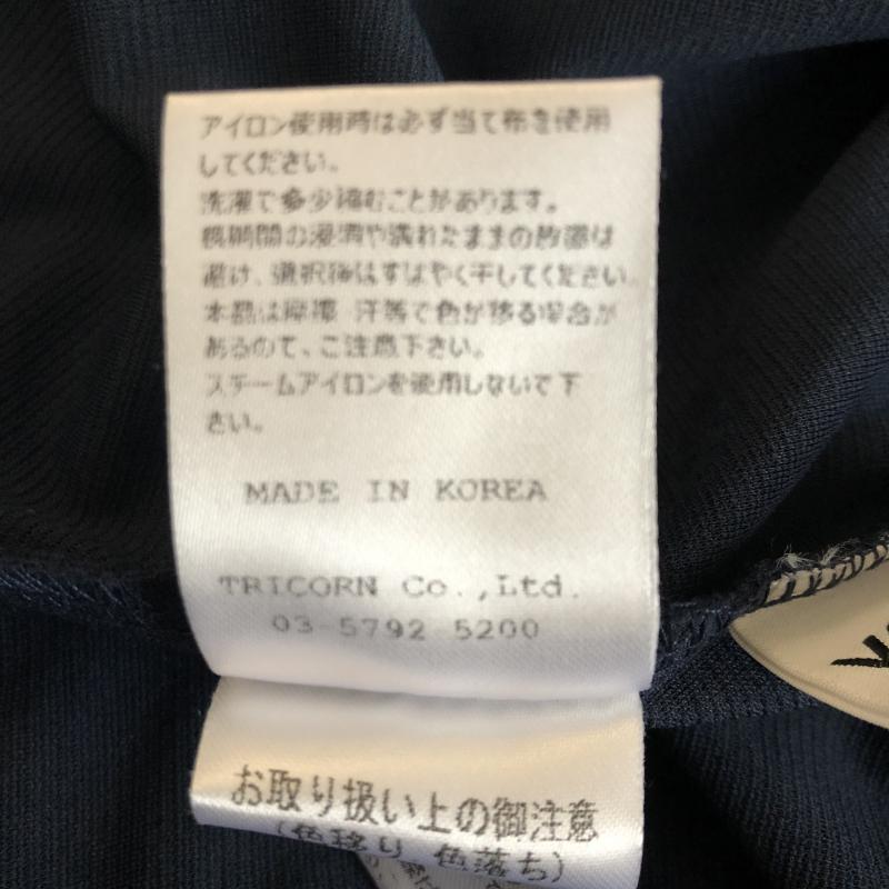 ヨーロ YOLO カットソー 半袖 38 無地 紺 / ネイビー / レディース USED 古着 中古 10003288