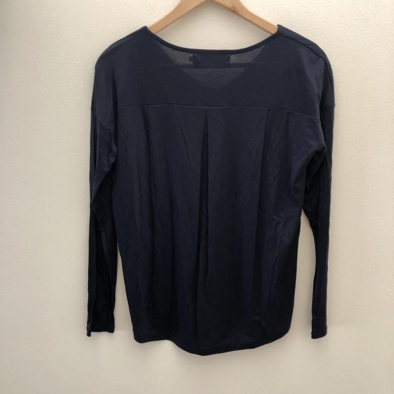 マルキスデブラン Marquise de blanc カットソー 長袖 38 無地 紺 / ネイビー / レディース USED 古着 中古 10003289