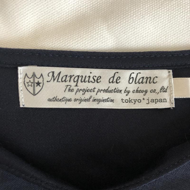 マルキスデブラン Marquise de blanc カットソー 長袖 38 無地 紺 / ネイビー / レディース USED 古着 中古 10003289