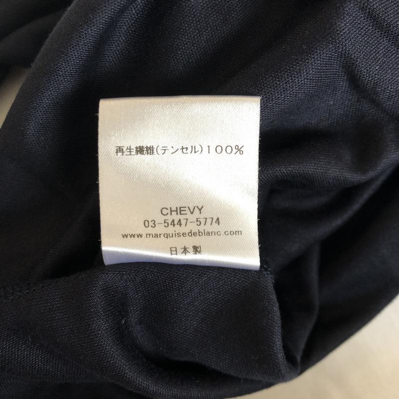 マルキスデブラン Marquise de blanc カットソー 長袖 38 無地 紺 / ネイビー / レディース USED 古着 中古 10003289