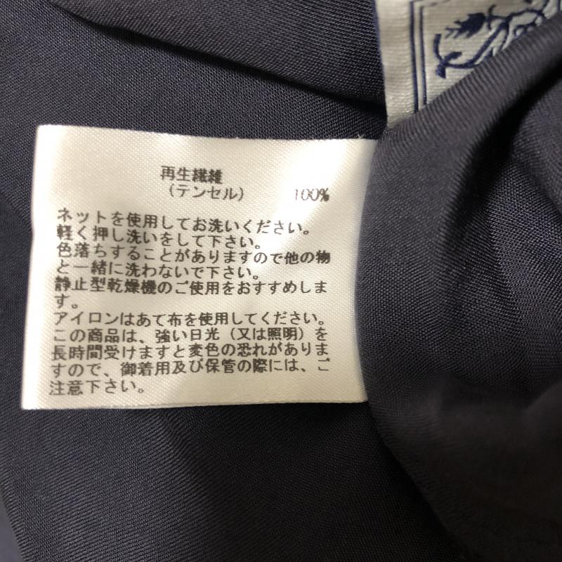 シードレイク Seadrake シャツ、ブラウス 長袖 38 無地 紺 / ネイビー / レディース USED 古着 中古 10003291
