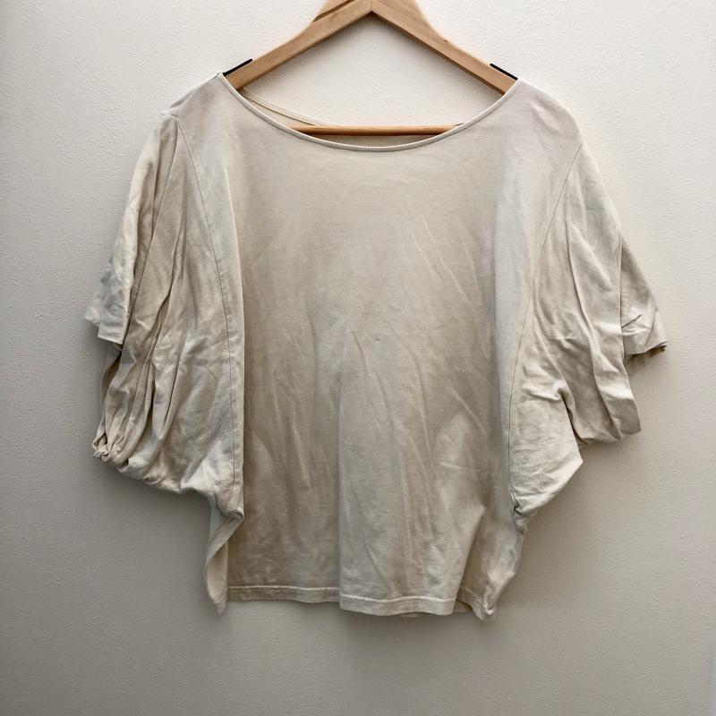 アナナス anana カットソー 半袖 40 無地 ベージュ / ベージュ / レディース USED 古着 中古 10003293