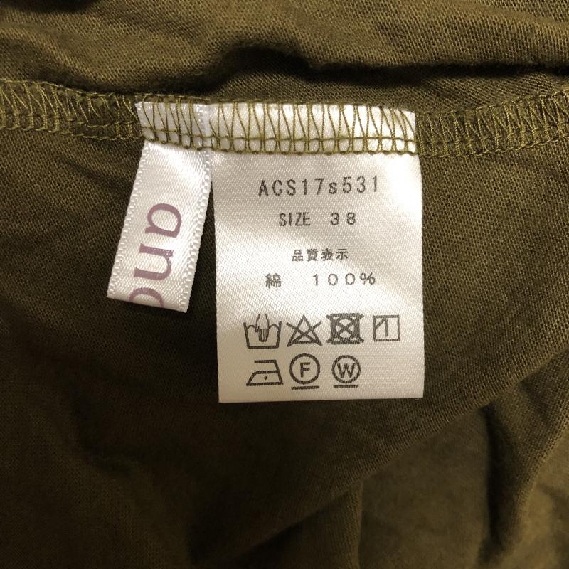 アナナス anana カットソー 半袖 38 無地 緑 / グリーン / レディース USED 古着 中古 10003299