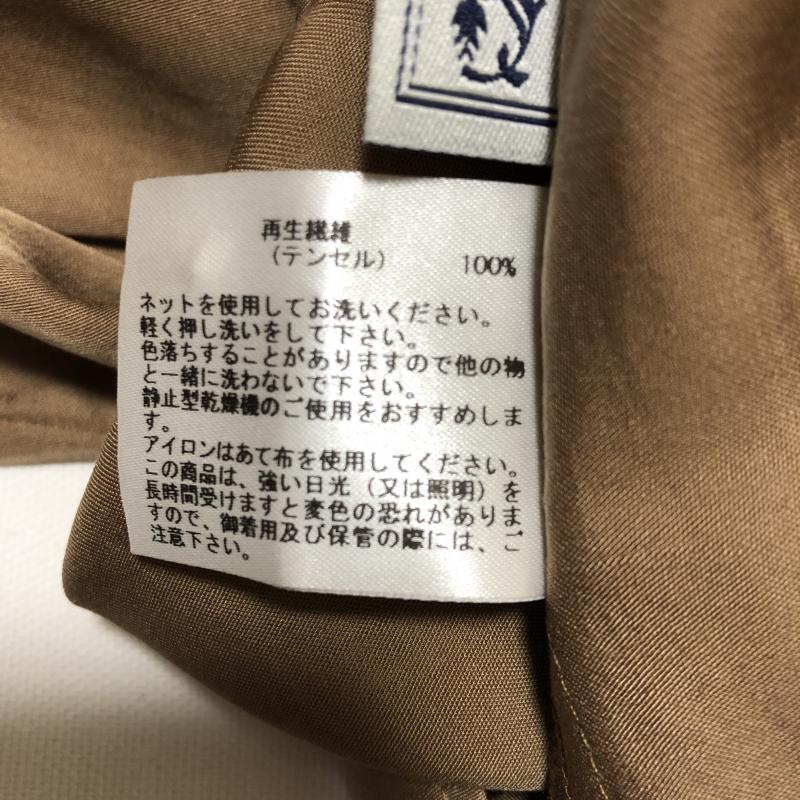 シードレイク Seadrake シャツ、ブラウス 長袖 36 無地 茶 / ブラウン / レディース USED 古着 中古 10003305