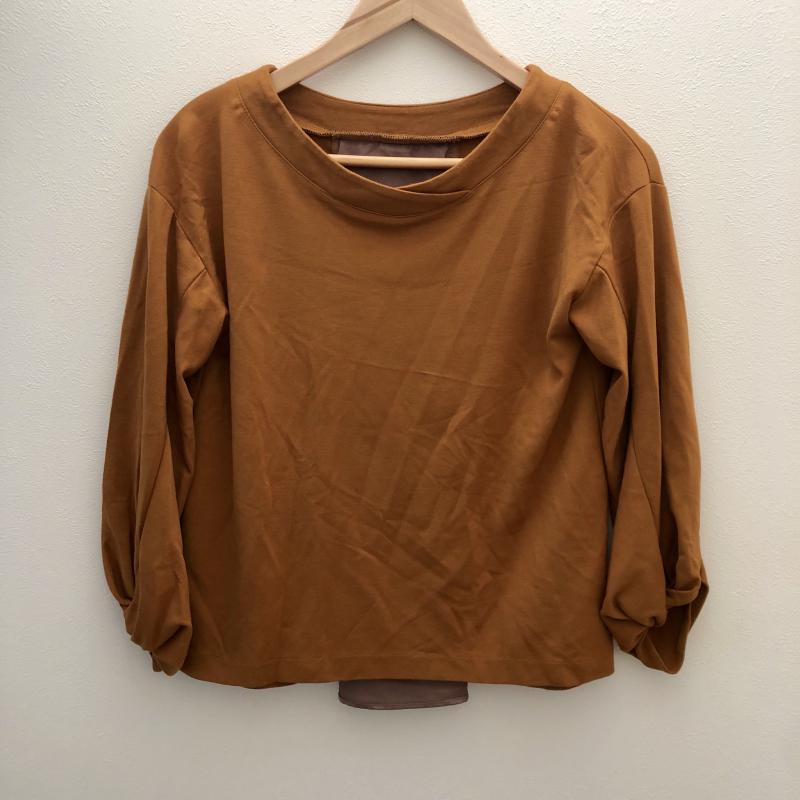 エンネア Ennea カットソー 長袖 38 無地 茶 / ブラウン / レディース USED 古着 中古 10003309