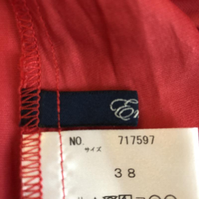 エンネア Ennea シャツ、ブラウス 長袖 38 無地 赤 / レッド / レディース USED 古着 中古 10003312