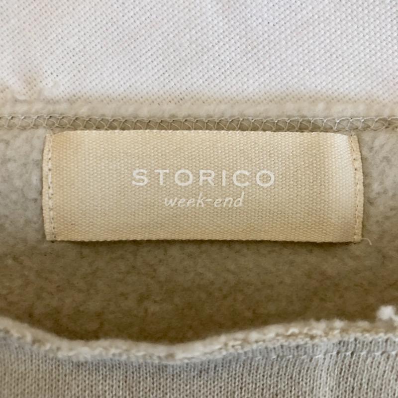 ストリコ STORICO カットソー 長袖 S 無地 ベージュ / ベージュ / レディース USED 古着 中古 10003317