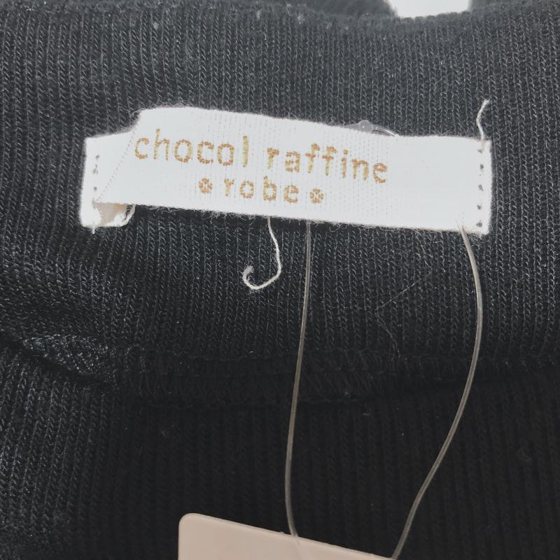 ショコラ フィネ ローブ chocol raffine robe カットソー 長袖 ドルマン FREE 無地 黒 / ブラック / レディース USED 古着 中古 10003361