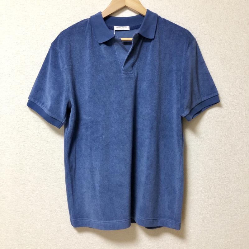ユナイテッドアローズ UNITED ARROWS ポロシャツ 半袖 M 無地 青 / ブルー / メンズ USED 古着 中古 10003443