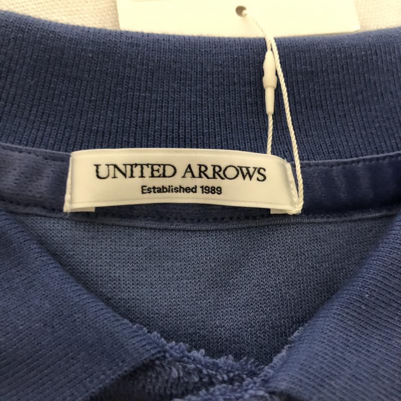 ユナイテッドアローズ UNITED ARROWS ポロシャツ 半袖 M 無地 青 / ブルー / メンズ USED 古着 中古 10003443