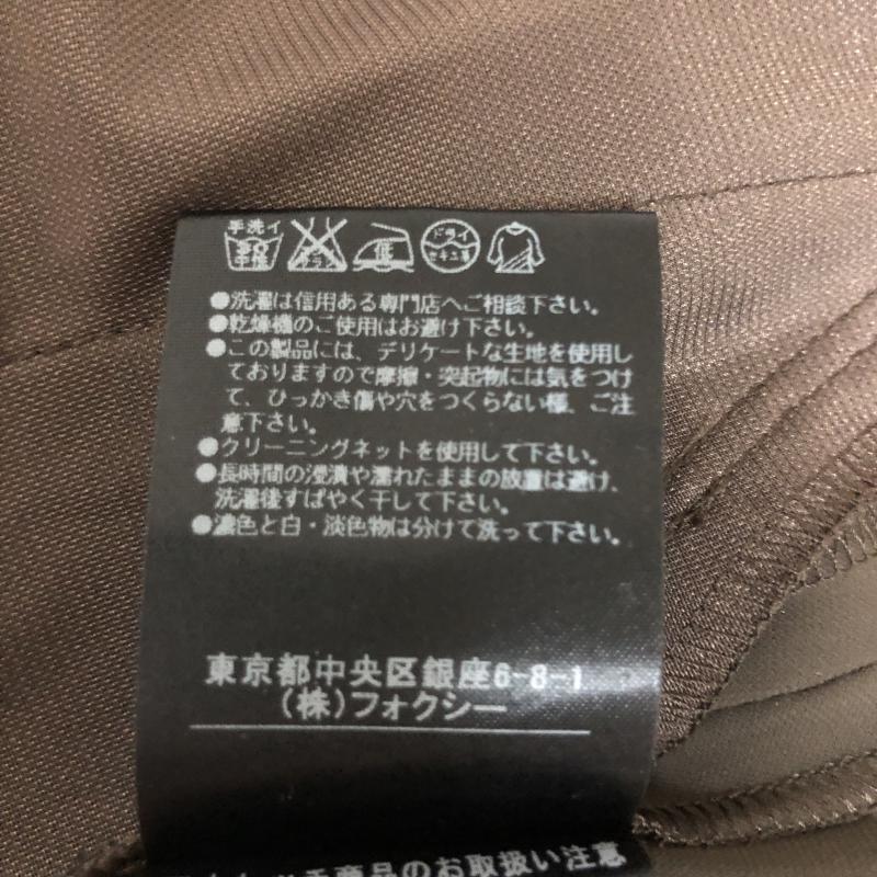 フォクシーニューヨーク FOXEYNEWYORK ワンピース ミニスカート 38 無地 茶 / ブラウン / レディース USED 古着 中古 10003444