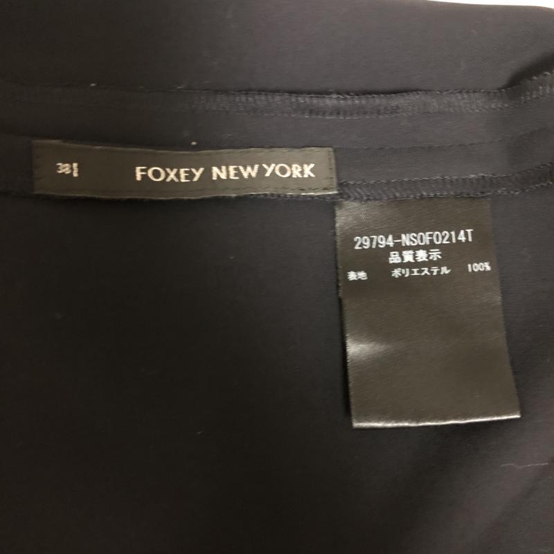 フォクシーニューヨーク FOXEYNEWYORK チュニック 半袖 38 無地 黒 / ブラック / レディース USED 古着 中古 10003445