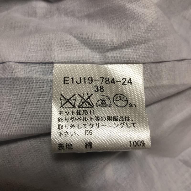 バーバリーブルーレーベル BURBERRY BLUE LABEL ワンピース ひざ丈スカート 38 ボーダー柄 X ワンポイント X 刺繍 青 / ブルー / X 白 / ホワイト / レディース USED 古着 中古 10003459