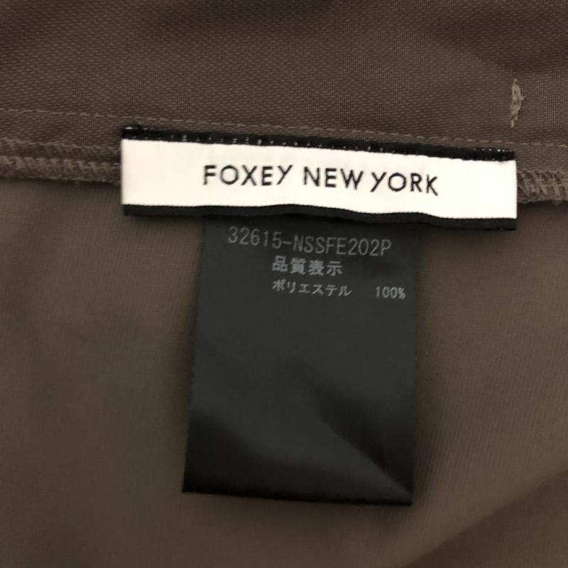 フォクシーニューヨーク FOXEYNEWYORK スカート ひざ丈スカート 無地 茶 / ブラウン / レディース USED 古着 中古 10003465