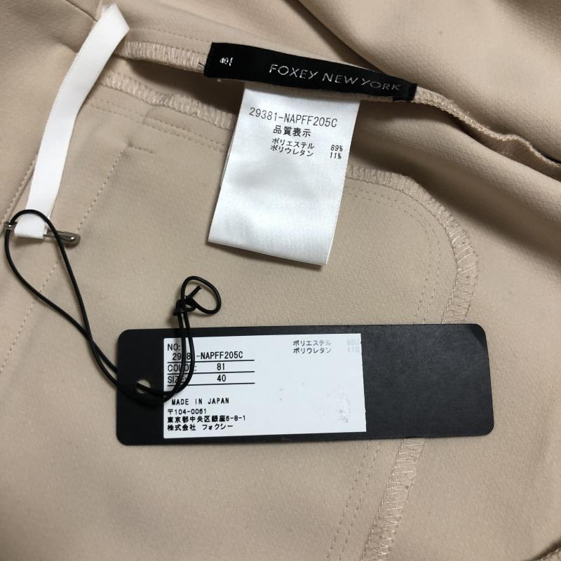 フォクシーニューヨーク FOXEYNEWYORK パンツ ショートパンツ 40 無地 X ワンポイント ベージュ / ベージュ / レディース USED 古着 中古 10003466