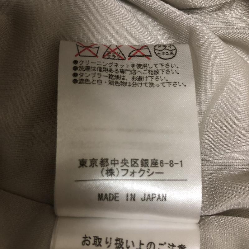 フォクシーニューヨーク FOXEYNEWYORK スカート ミニスカート 40 無地 ベージュ / ベージュ / レディース USED 古着 中古 10003468