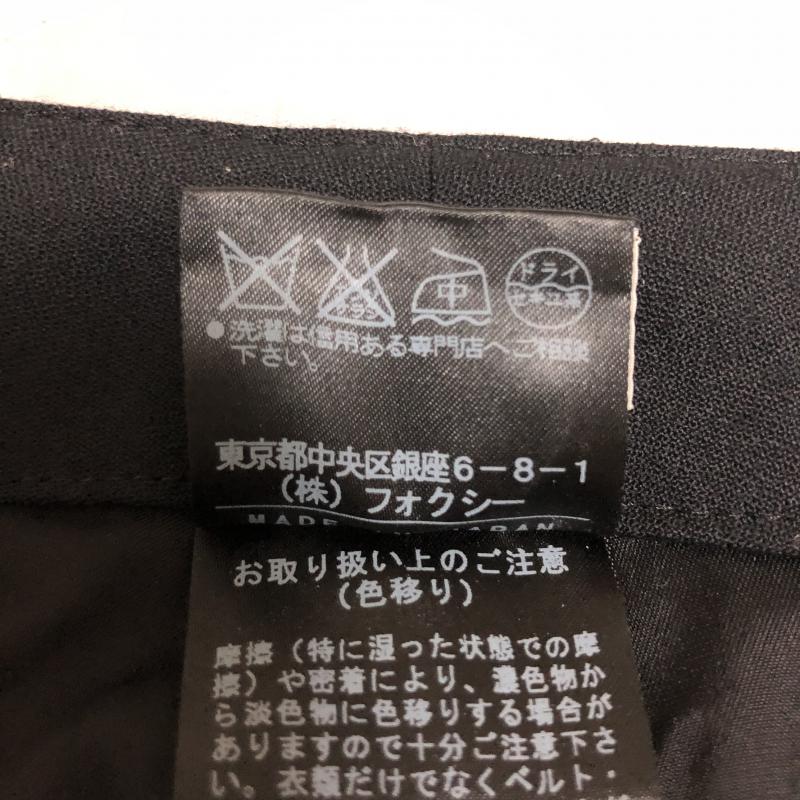 フォクシー FOXEY パンツ スラックス 38 無地 黒 / ブラック / レディース USED 古着 中古 10003469