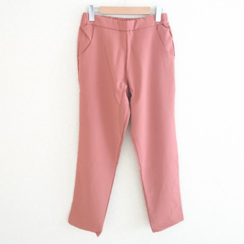 ロージー ROSIEE パンツ スラックス 40インチ 無地 桃 / ピンク / レディース USED 古着 中古 10003615