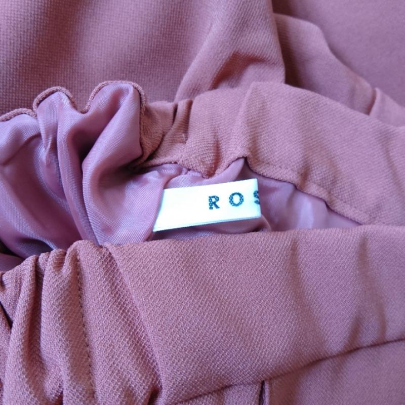 ロージー ROSIEE パンツ スラックス 40インチ 無地 桃 / ピンク / レディース USED 古着 中古 10003615