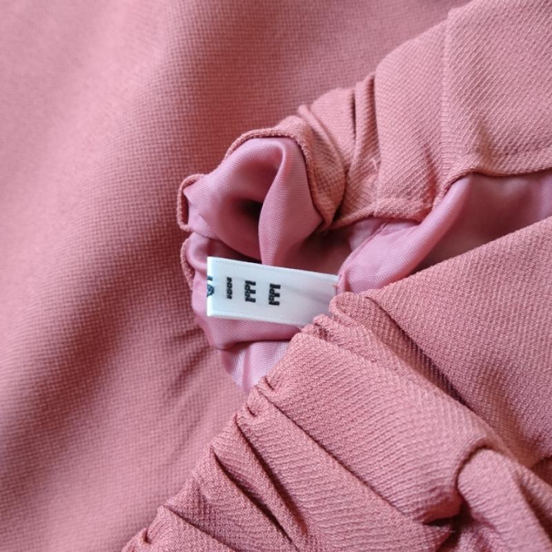 ロージー ROSIEE パンツ スラックス 40インチ 無地 桃 / ピンク / レディース USED 古着 中古 10003615
