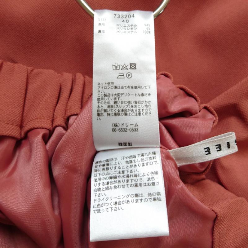 ロージー ROSIEE パンツ スラックス 40インチ 無地 桃 / ピンク / レディース USED 古着 中古 10003615