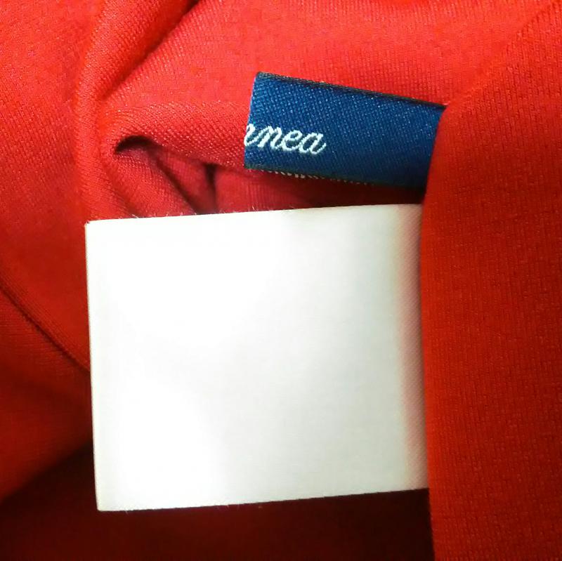エンネア Ennea カットソー 長袖 38 無地 赤 / レッド / レディース USED 古着 中古 10003641