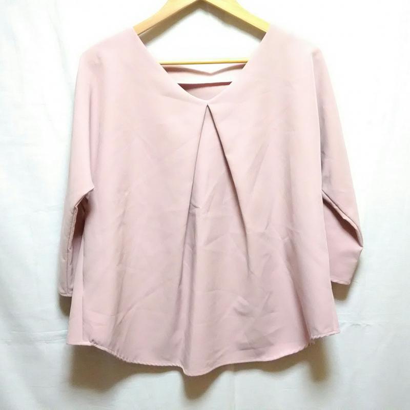 エマテイラー Emma Taylor カットソー 七分袖 36 無地 桃 / ピンク / レディース USED 古着 中古 10003649