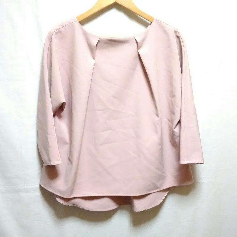 エマテイラー Emma Taylor カットソー 七分袖 36 無地 桃 / ピンク / レディース USED 古着 中古 10003649